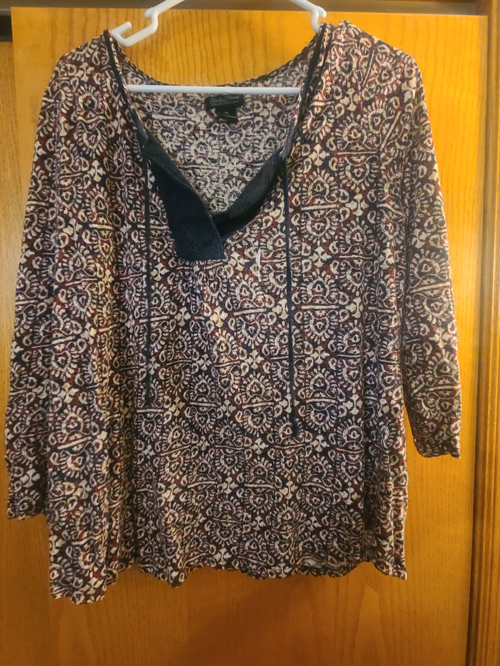 Lucky Brand Bohemian V-Neck Tshirt